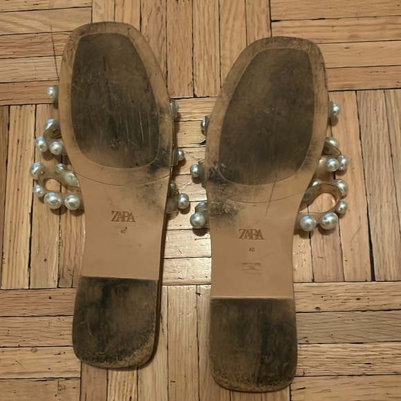 Zara Pearl beaded sandals - Picture 4 of 4